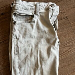 Express Grey skinny jeans.